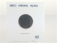 1871 INDIAN HEAD PENNY
