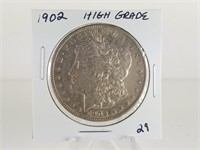 1902 MORGAN SILVER DOLLAR COIN