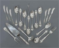 (19) COLLECTION STERLING SILVER SERVICE & FLATWARE