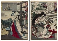 (2) TOYOHARA CHIKANOBU (1838-1912) 'NIGHT TALES'
