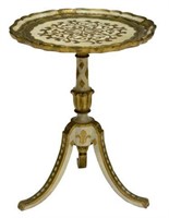 VENETIAN PARCEL GILT WOOD SIDE TABLE