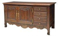 ANTIQUE FRENCH PROVINCIAL OAK SIDEBOARD