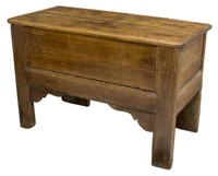 FRENCH OAK 18TH C. COFFER TRUNK