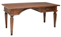 INDIAN CARVED ROSEWOOD WRITING DESK, 19TH C.