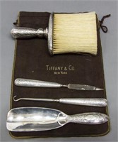 (4) TIFFANY & CO STERLING SILVER DRESSER SET