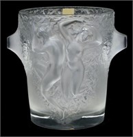 LALIQUE FRANCE 'GANYMEDE' ICE CHAMPAGNE BUCKET