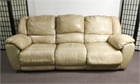Leather Reclining Sofa and Love Seat