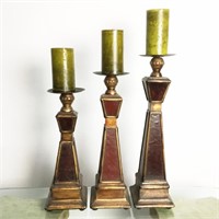 Set of 3 Graduated Candle Stands