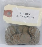Bag of 50 Wheat Pennies