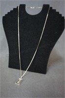 5gr Silver Bar Pendant and Sterling Chain Necklace