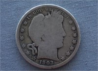 1903-O Barber Silver Half Dollar