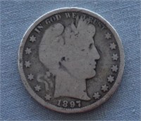 1897 Barber Silver Half Dollar