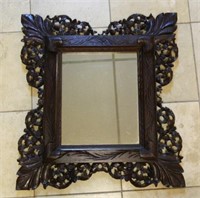 Well Carved Wall Mirror, C.1880.