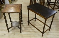 Bobbin Turned and Barley Twist Occasional Tables.