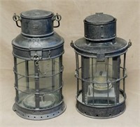 19th Century Cast Iron Circular Lanterns.