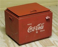 Vintage Metal Coca-Cola Cooler.