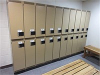 Bank of Quality Steel Gym Lockers
