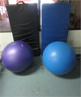 Work Out Mats and Aerobic Balls