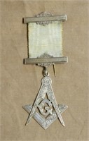 Sterling Silver Masonic Medal.