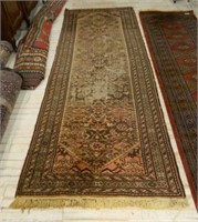 Hand Knotted Wool Rug Runner.