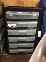 6 TRAY PLASTIC STORAGE