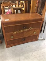 3 DRAWER WATERFALL CHEST OF DRAWERS