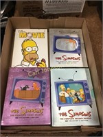 BOX OF SIMPSON'S DVDS