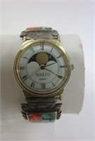 Sterling Silver Adolfo Quartz Watch