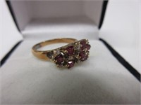 Ladies 18K Ruby & Diamond Ring