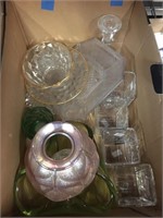 Box of glass dishes