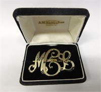 Large Initialed Pin