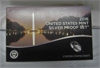 2016 U.S. MINT SILVER PROOF SET