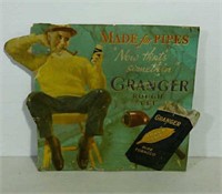 Cardboard Granger Tobacco Sign