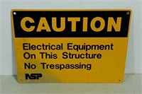 SS Enamel Caution Sign
