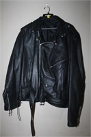 MENS MOTORCYCLE LEATHER JACKET