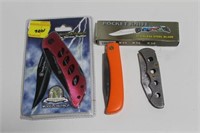SMITH & WESSON POCKET KNIFE, 3 OTHER ASST KNIVES