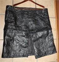 GENUINE LEATHER PANTS & LEATHER ZIP OFF