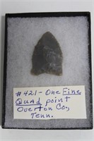 QUAD POINT FROM OVERTON COUNTY TN IN DISPLAY BOX