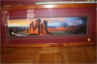 GRAND CANYON PRINT FRAMED AND MATTED 18" X 43"