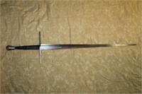 ENGLISH STYLE SWORD DOUBLE EDGED LEATHER WRAPPED