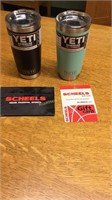 2 Yeti tumblers plus gift card