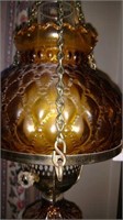 Floor Lamp with Amber Shades