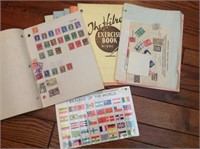 Small stamp collection.