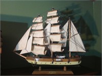 Model tall ship. 17" tall