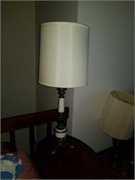 Nice brass and white shade lamp