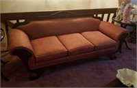 Lovely mauve colored antique couch