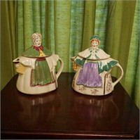 Pair of Granny Ann USA teapots