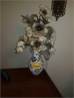 Beautiful Italian vase with arrangement