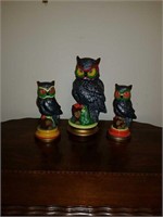 Nice group of ceramic owls