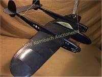 Vintage model military airplane